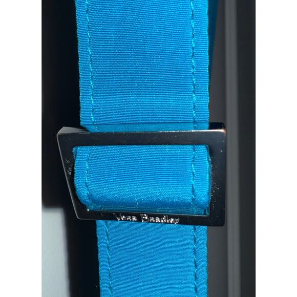 Vera Bradley Turquoise Microfiber Large Hipster Crossbody Trio Zip Bag Mint - Picture 7 of 12